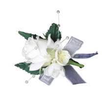 Broche de fleur artificielle de Corsage de boutonnière pour-1