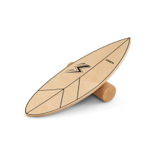 Wood Balance Board with Cork Roller, 11-Layer Birchwood