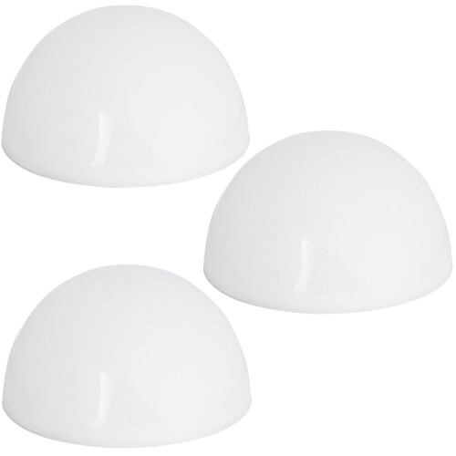 LED-Solar-Globusleuchten, 3er-Pack, halbrund, mit Dämmerungssensor