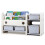 2-in-1 Kids Bookshelf with Toy Storage, White, 2-Tier 1
