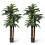 Artificial Palm Tree Set with Adjustable Leaves, 191 cm 1