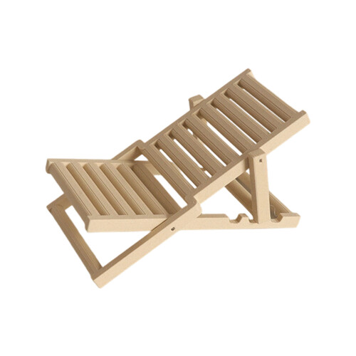 Chaise pliante miniature, modèle de maison de-Couleur bois