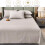 Brushed Microfiber Flat Sheet – Queen/King, Light Grey 2