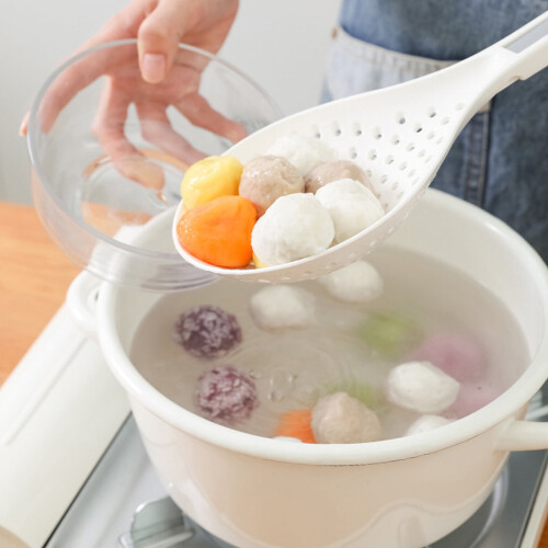 Multifunctional Strainer Spoon with Clamps 13.9x5.4 in 1