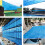 HDPE slnečná plachta modrá 78,7" x 197" 4