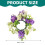 Artificial Flower Candle Ring 10 Inch for Pillar Candles 3