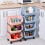 Stackable Plastic Kitchen Storage Rack 33x30x18cm 4