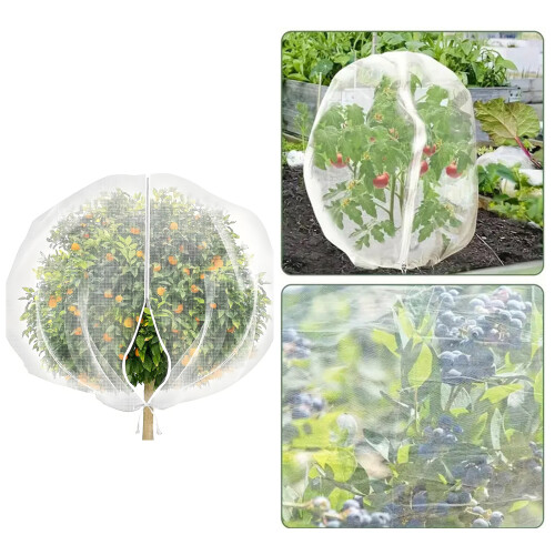 Durable Mesh Plant Cover Enclosure Adjustable Size With-1x1.5 M 2