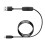 Flexible PVC USB to USB C Power Control Cord With-Black 1