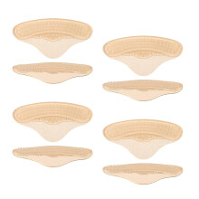 4Pairs Anti Blaren Hoge Hak Kussen Zachte Stof-kleur