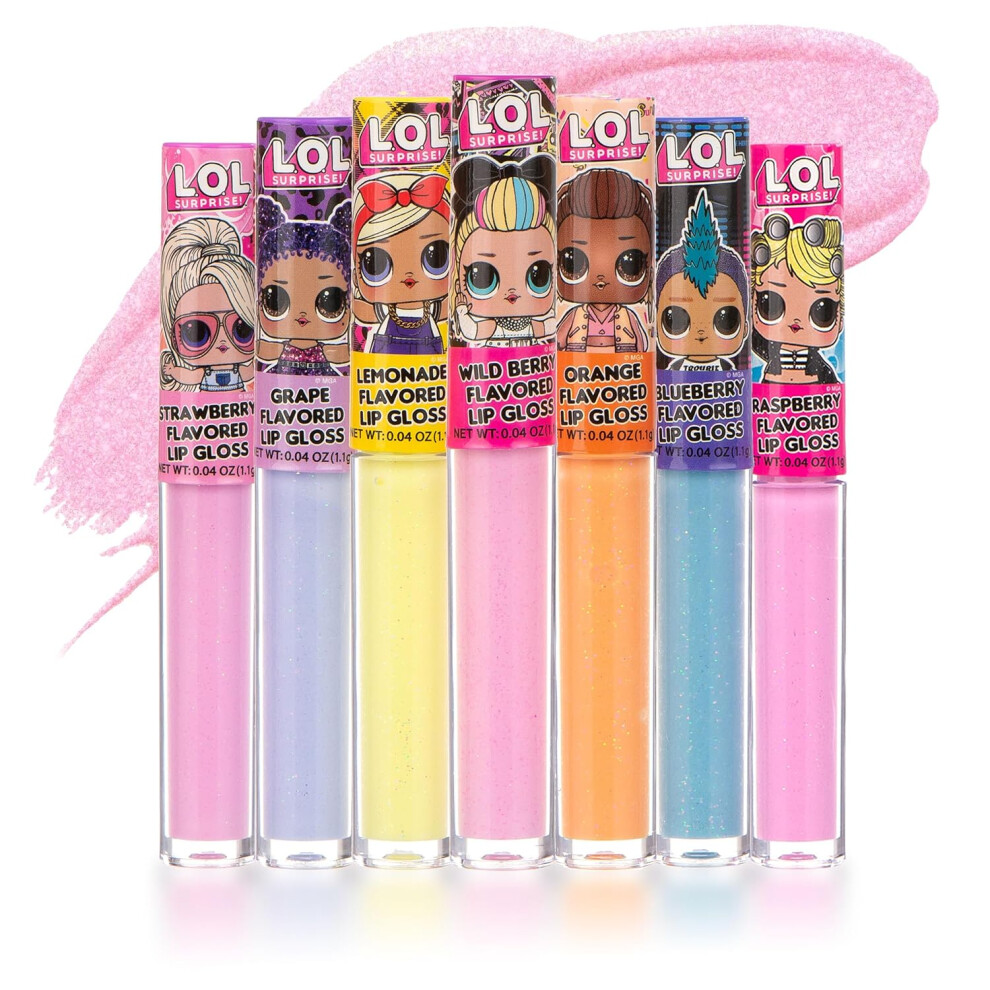 L.o.l. Surprise! L.o.l Surprise 7-Pack Lip Gloss For Girls, Lol Lip Gloss (Adult) Multicoloured