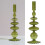 11" Handmade Transparent Glass Candle Holder – 2