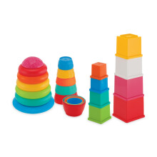 Giggles Funskool Stapel en Nest, Stapelbare Speelblokken Voor Kinderen, Stimuleert Leren & Ontwikkeling
