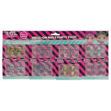 Taste Beauty LOL Surprise Faux-Nail Party Set for Kids, Tear-and-Share Set, 80 Faux Nails, age 4+