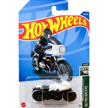 Hot Wheels Bmw R Nine T Racer Retro Racers, Motocicleta, A Partir De 3 Años (Blanco)