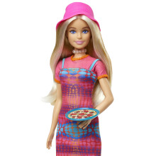 Barbie Doll Set With Clothes & Accessories, Pink Passport Italy Adventures, Includes Blonde Doll & Food Pieces