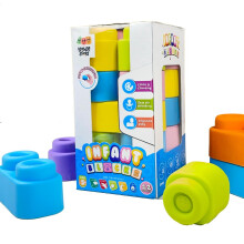 Zephyr Learning Steps - Infant Blocks-1 Montessori Toys For Babies Early Development Soft Building Blocks Block Sets Colors And Counting Premiu