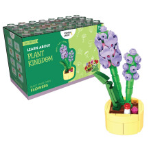 Thinkerplace 8-in-1 Blumen Lavendel (107 Teile) | Entdecke das Pflanzenreich | Baukasten für Kinder ab 6 Jahren