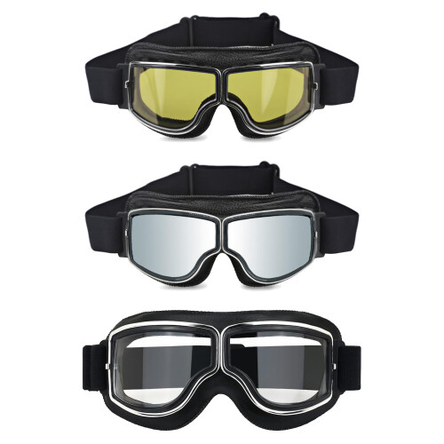 Motorcycle Windproof Goggles Adjustable Strap Face-TM 1