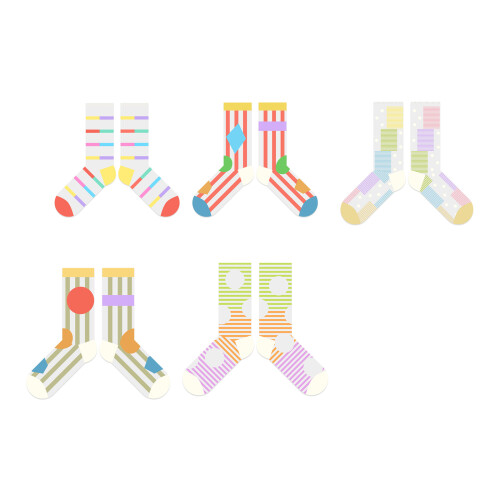 Atmungsaktive Netzstrümpfe, trendige Socken-horizontale Farbe 1