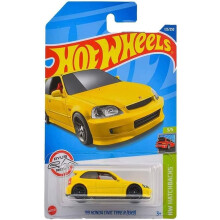 Hot Wheels 99 Honda Civic Type R Ek9 Hw Hatchbacks Edades 3 Y Más (Amarillo)