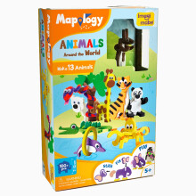 Imagimake Mapology Animals Around The World | Make 13 Miniature Models | 3D Puzzle For Kids | Birthday Gift For Girls & Boys | Educational Toys For 5