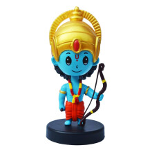 Buddyz Lord Shree Ram Idol For Car Dashboard Bobblehead Home Decor Items For Living Room Office Desk Bow In Hand Murti For Gifting Statue For Go