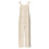 Women's Stripe Sleeveless Bib Jumpsuit – Beige, M 4