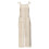 Women's Stripe Sleeveless Bib Jumpsuit – Beige, M 5