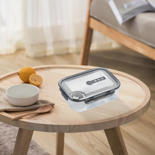 3-Compartment Microwave-Safe Bento Box with Leak-Proof Seal 1