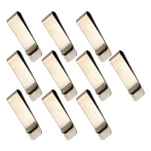 10Pcs Metal Pen Clip Metal Bookmarks Page Marker-No. 5 silver