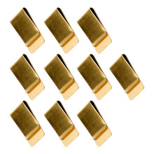 10Pcs Notebook Pen Clamp Heavy Duty Metal-No. 2 copper color