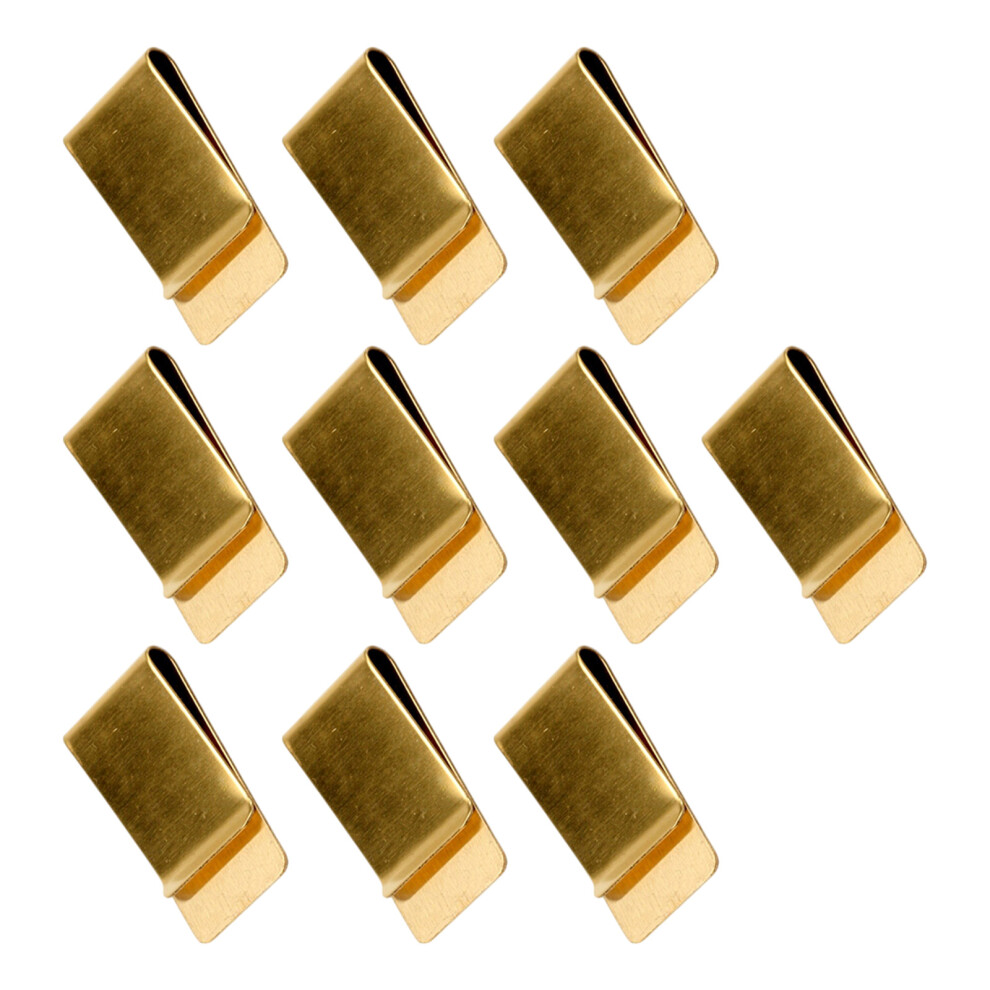 10Pcs Notebook Pen Clamp Heavy Duty Metal-No. 2 Copper Color 7704001171129
