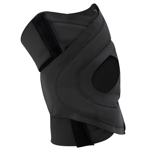 Strong Fastened Patellar Strap Soft Nylon for Injury-Black M