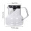 Borosilicate Glass Kettle Heat Cold Resistant 1.5L 3