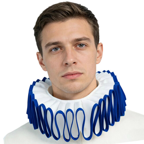 Collier à volants léger et respirant adapté à diverses-Bleu