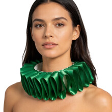 Detachable Shirt Collar Lightweight Neckwear Comfortable-Green