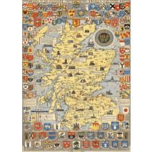 Historische Kaart van Schotland | L.G. Bullock & John Bartholomew & Zoon Ltd. Edinburgh | 1000 Stuk Volwassen Puzzel