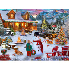 Kerst Cabine Puzzel 550 Stukken van Vermont Christmas Company