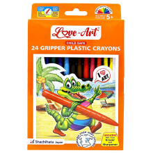 Crayons en plastique Artline Love-Art 24 teintes X 2 packs | Couleurs ultra brillantes