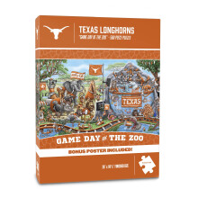 YouTheFan NCAA Texas Longhorns Spel Dag på Zoo 500-delars Pussel 28" x 10.5"