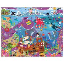 Crown Point Graphics Abbie en Jack Onder de Zee - 300 Stuk Puzzel - Soft Touch Ontwerp, EZ om Vaste Stukken