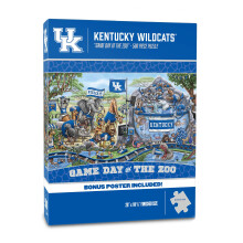YouTheFan NCAA Kentucky Wildcats Game Day på Zoo 500-bitars pussel 28" x 10.5"