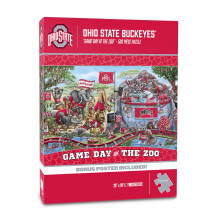 YouTheFan NCAA Ohio State Buckeyes Spel Dagen på Zoo 500-bitars Pussel 28" x 10.5"