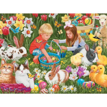 Bits and Pieces - Herinneringspuzzel Pasen voor Volwassenen, Lente Konijnen en Eendjes