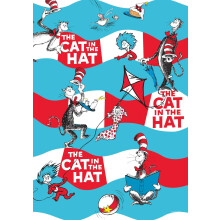 Buffalo Games - Dr. Seuss - Katter i Hatt Stripes - Jigsaw Puzzle för Vuxna - Utmanande Pussel