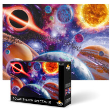 Theo's Puzzels Legpuzzels 1000 Stuk Voor Volwassenen, Gezinnen Ruimte, Zonnestelsel Perfecte Stukken