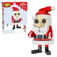 Figura de Santa Rudolph el Reno de Nariz Roja Set de Construcción de 93 Piezas
