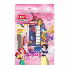 Kit de Papeterie Disney Princess Flair Creative | 58 Articles Assortis | Idéal pour Créativité et Apprentissage