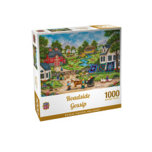 Masterpieces Volwassen Puzzel 1000 Stukken - Roadside Gossip - 19.25"x26.63" - Kerstpuzzel voor Volwassenen en Gezinnen